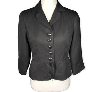 LOFT CHARCOAL BLAZER SZ.6P EUC